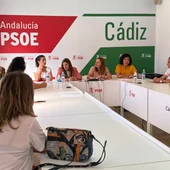 Reunión en la sede del PSOE Reunión en la sede del PSOE