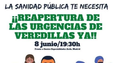 Concentraci&oacute;n por la reapertura del Servicio de Urgencias de Atenci&oacute;n Primaria de Veredillas en Torrej&oacute;n de Ardoz