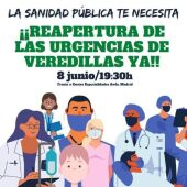 Concentración por la reapertura del Servicio de Urgencias de Atención Primaria de Veredillas en Torrejón de Ardoz