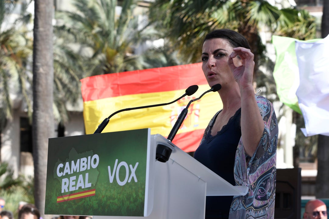 Macarena Olona no dará ningún mitin durante tres días en plena campaña electoral Macarena Olona no dará ningún mitin durante tres días en plena campaña electoral