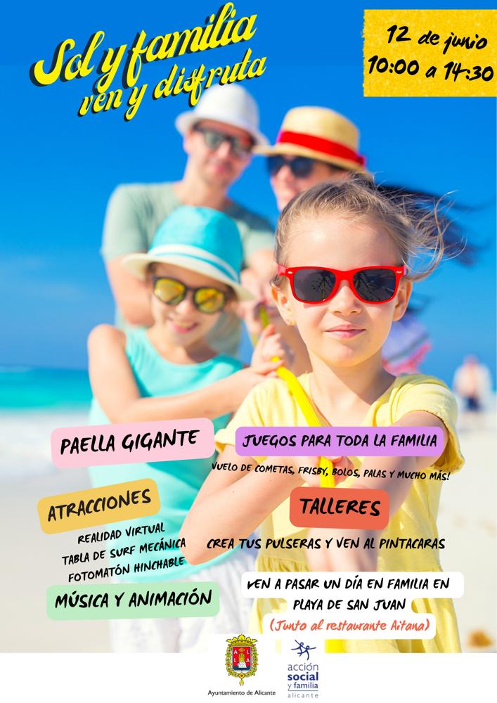 El Ayuntamiento de Alicante organiza un día en familia con juegos, talleres y una paella gigante en la playa de San Juan El Ayuntamiento de Alicante organiza un día en familia con juegos, talleres y una paella gigante en la playa de San Juan