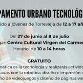 Juventud Torrevieja abre inscripción del campamento urbano tecnológico para adolescentes Juventud Torrevieja abre inscripción del campamento urbano tecnológico para adolescentes