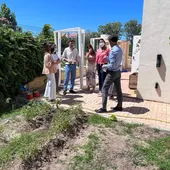 Bruno García y Auxi Izquierdo en el centro Pili Varo Bruno García y Auxi Izquierdo en el centro Pili Varo
