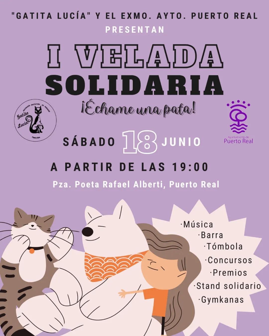 Una velada solidaria en Puerto Real para ayudar a 'los más peludos' de la casa Una velada solidaria en Puerto Real para ayudar a 'los más peludos' de la casa