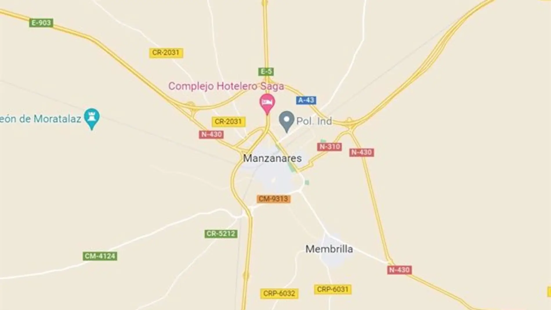 El accidente tuvo lugar en Manzanares