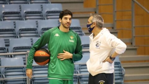 Pepe Pozas entrenando