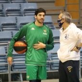 Pepe Pozas entrenando