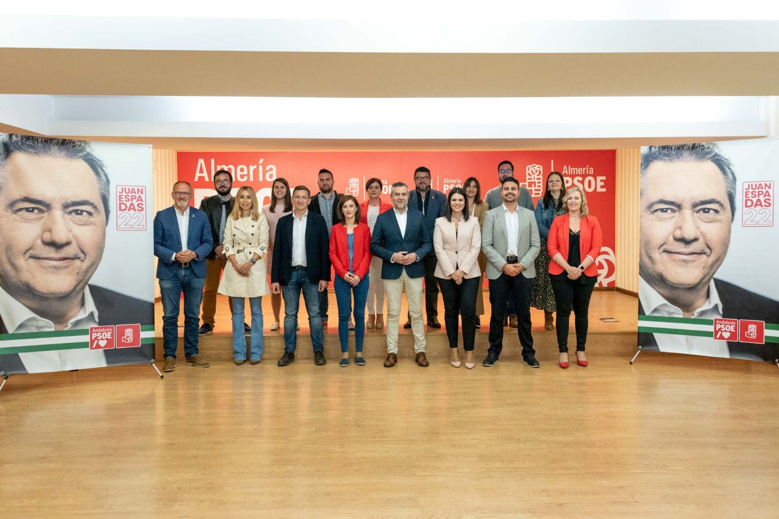 La lista electoral del PSOE para el 19-J en Almería La lista electoral del PSOE para el 19-J en Almería