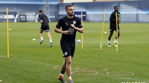 Isma Casas en entrenamiento 