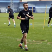 Isma Casas en entrenamiento Isma Casas en entrenamiento