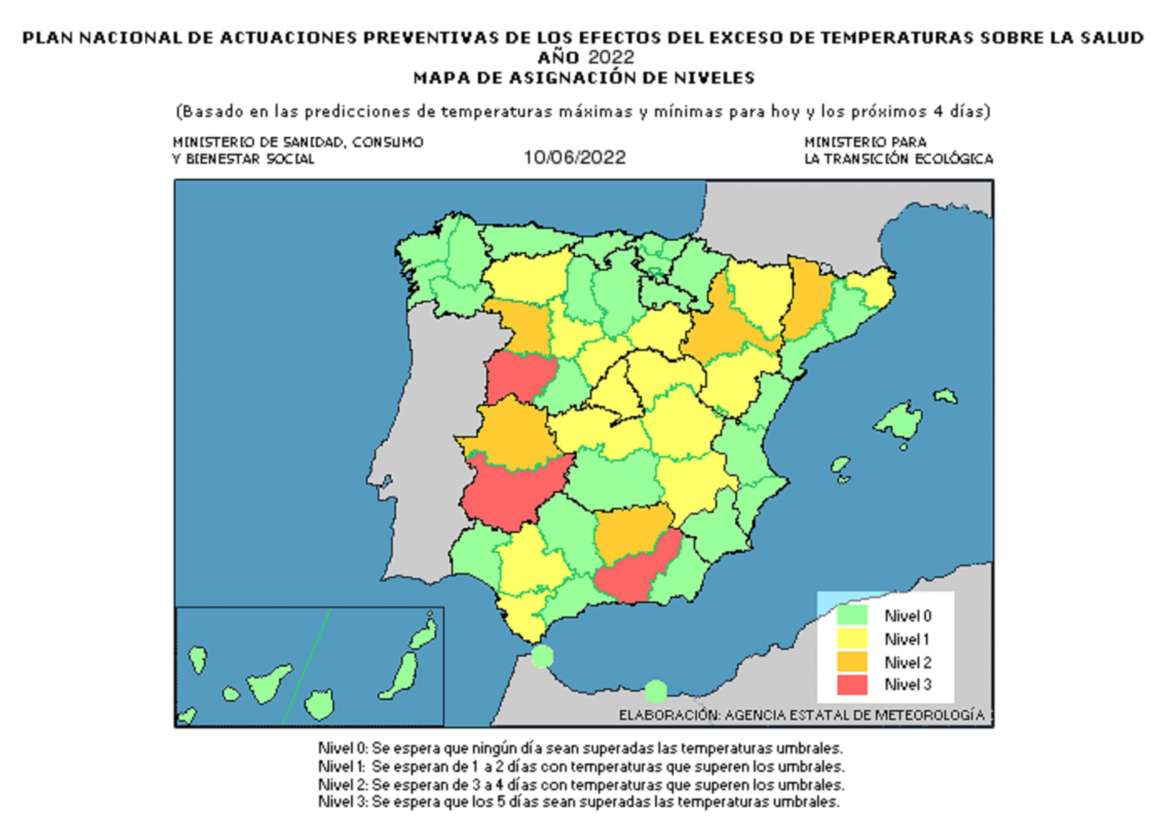 Se declara la alerta roja en la provincia de Badajoz por altas temperaturas y mantiene el naranja en la provincia de Cáceres Se declara la alerta roja en la provincia de Badajoz por altas temperaturas y mantiene el naranja en la provincia de Cáceres