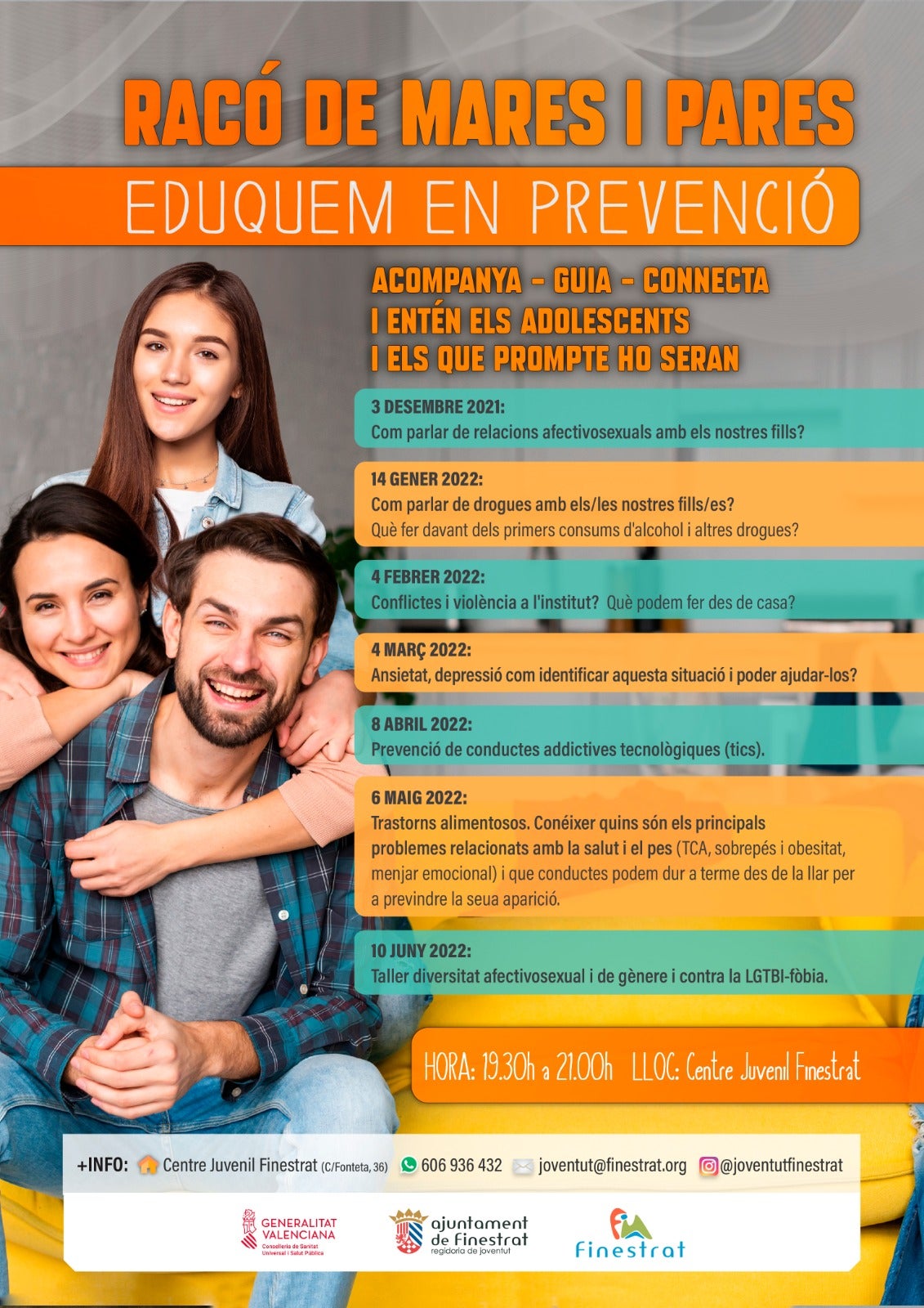 Finestrat cierra el ciclo del Racó de padres con un taller sobre LGTBI-fobia Finestrat cierra el ciclo del Racó de padres con un taller sobre LGTBI-fobia