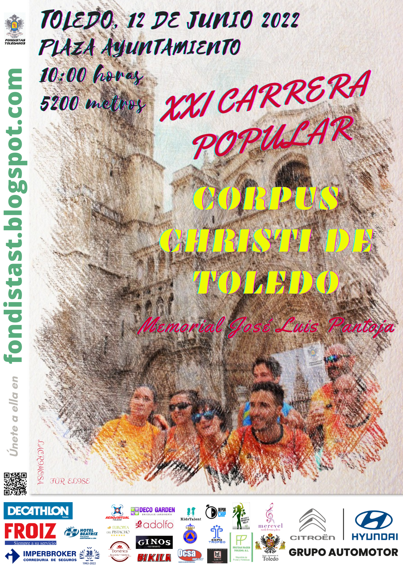 Unos 500 corredores se disputarán este domingo la Carrera Popular del Corpus Christi en Toledo Unos 500 corredores se disputarán este domingo la Carrera Popular del Corpus Christi en Toledo