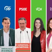 Elecciones Andalucía: imagen de los principales candidatos