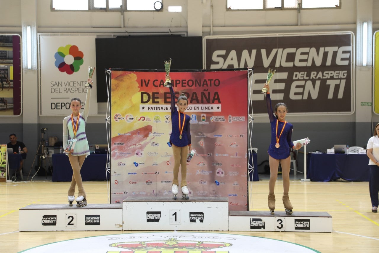 El Club de Patinaje Elche logra tres campeonatos de España en San Vicente El Club de Patinaje Elche logra tres campeonatos de España en San Vicente