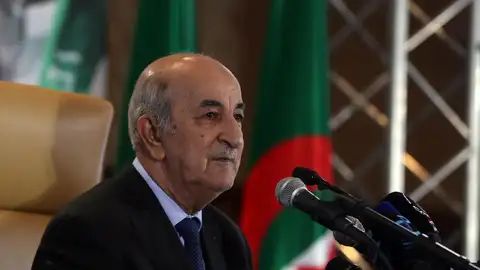 El presidente Abdelmadjid Tebboune,en una imagen de archivo. 