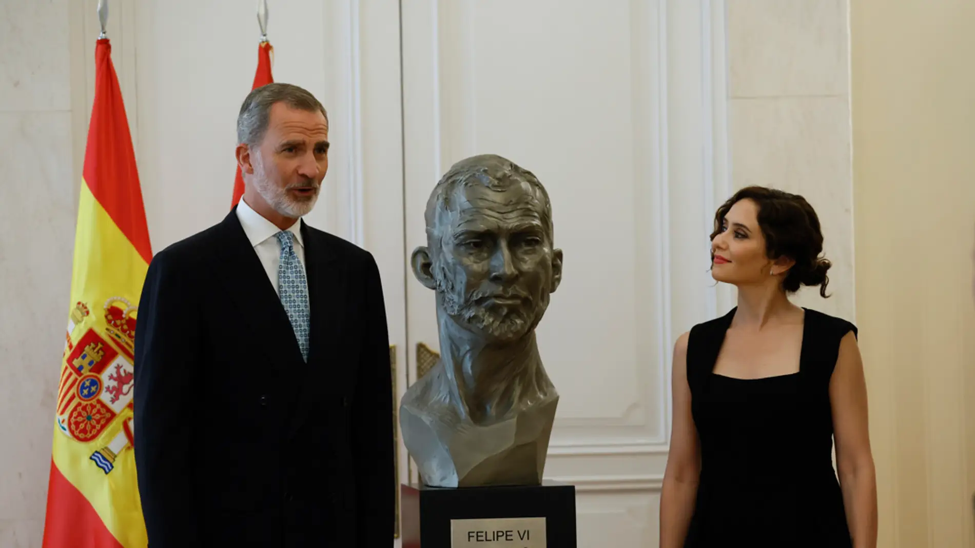 Así es la nueva escultura del rey Felipe VI que estará en la sede de la Comunidad de Madrid