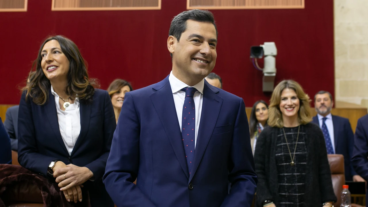 Juanma Moreno, el día de su investidura en enero de 2019.