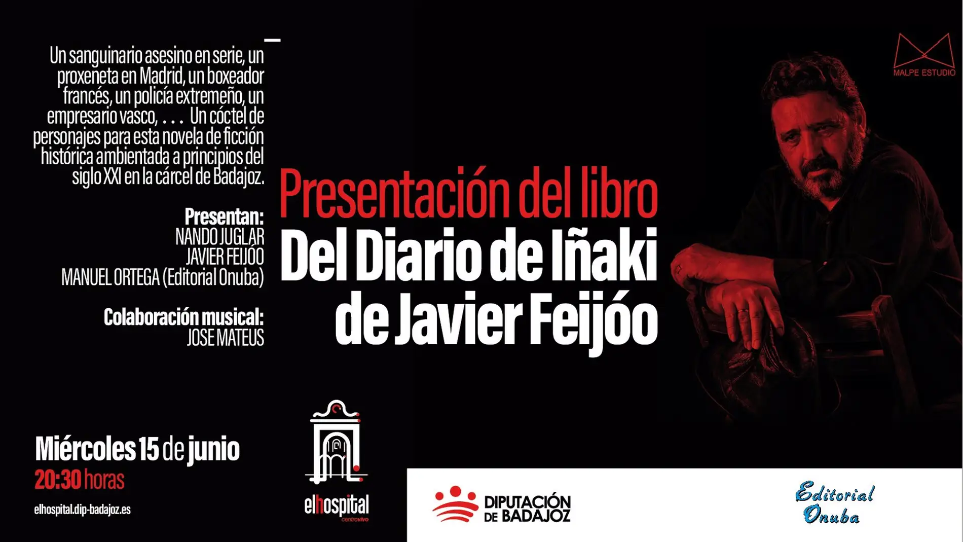 El edificio 'El Hospital-Centro Vivo' será sede este miércoles de la presentación del libro 'Del diario de Iñaki'