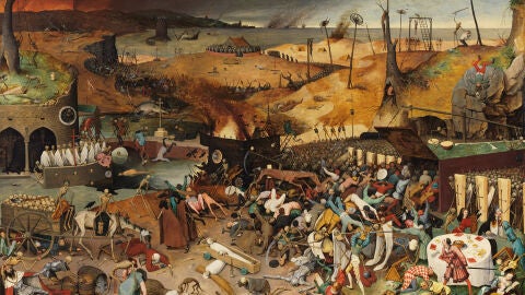 El triunfo de la Muerte, del pintor Pieter Brueghel el Viejo refleja el terror de la peste negra