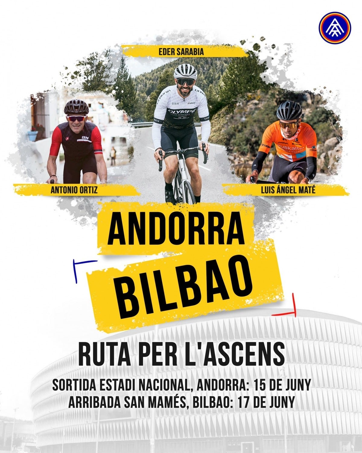 La promesa de Eder Sarabia tras el ascenso: de Andorra a Bilbao en bici La promesa de Eder Sarabia tras el ascenso: de Andorra a Bilbao en bici