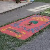 Alfombra Corpus Mondejar. (Guadalajara). Alfombra Corpus Mondejar. (Guadalajara).