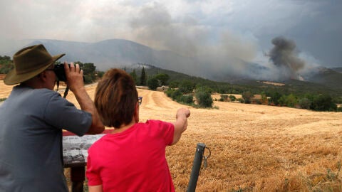 Incendi forestal a Baldomar