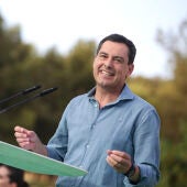 El candidato popular a la presidencia de la Junta de Andalucía, Juan Manuel Moreno