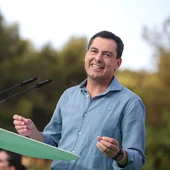 El candidato popular a la presidencia de la Junta de Andalucía, Juan Manuel Moreno El candidato popular a la presidencia de la Junta de Andalucía, Juan Manuel Moreno