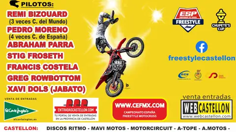 Regresa el espectáculo del freestyle motocross a Castellón