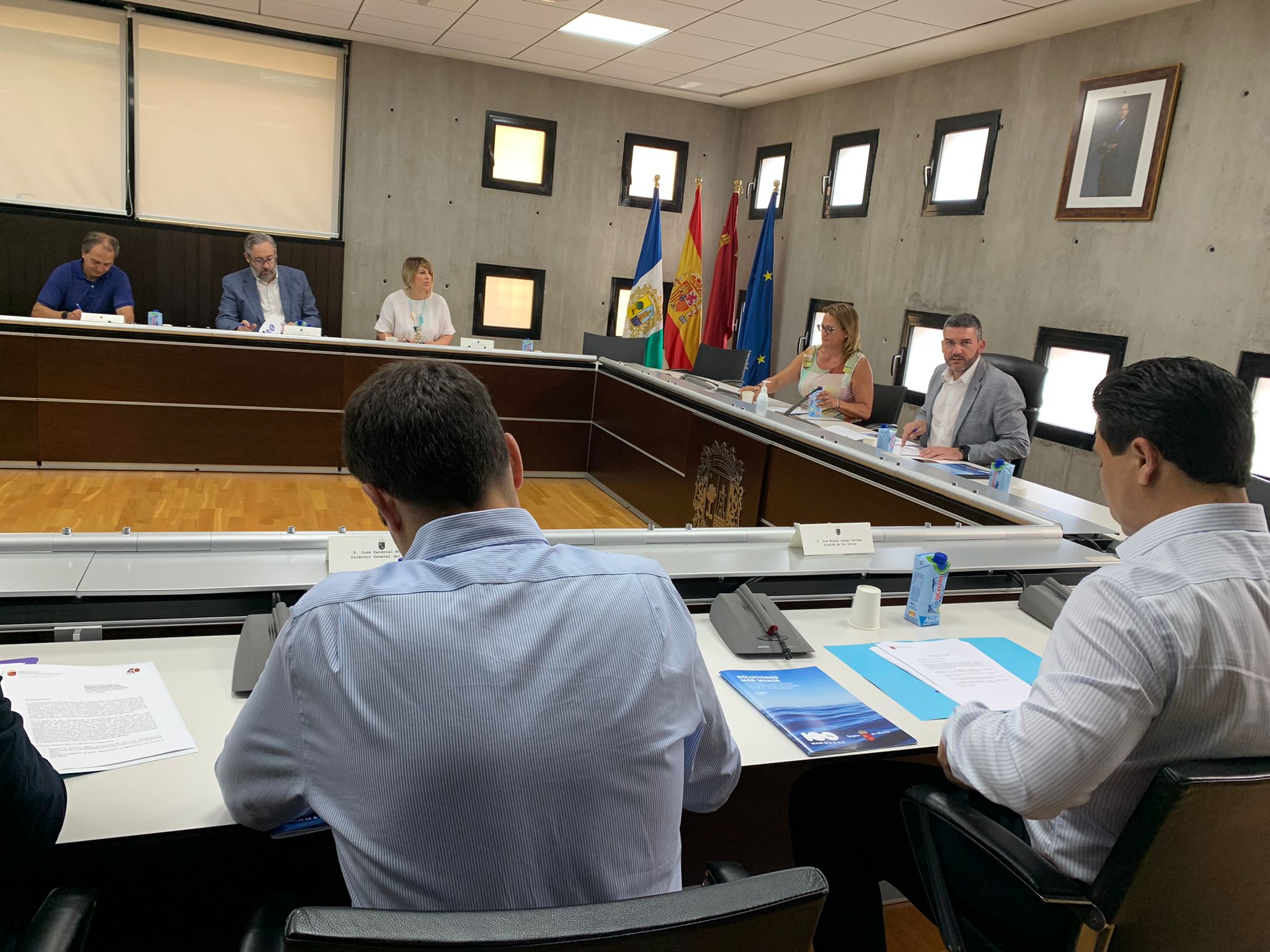 El consejero Antonio Luengo considera que la paralización del bombeo del Albujón es una decisión política y temeraria El consejero Antonio Luengo considera que la paralización del bombeo del Albujón es una decisión política y temeraria