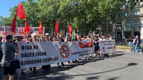 Manifestaci&oacute;n en contra de la OTAN en Madrid