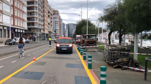 Obras en el cascayu (Gij&oacute;n)