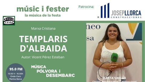 Marta Vaello ens convida a escoltar Templaris d'Albaida.