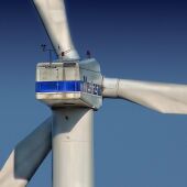 Imagen de archivo de una turbina eólica