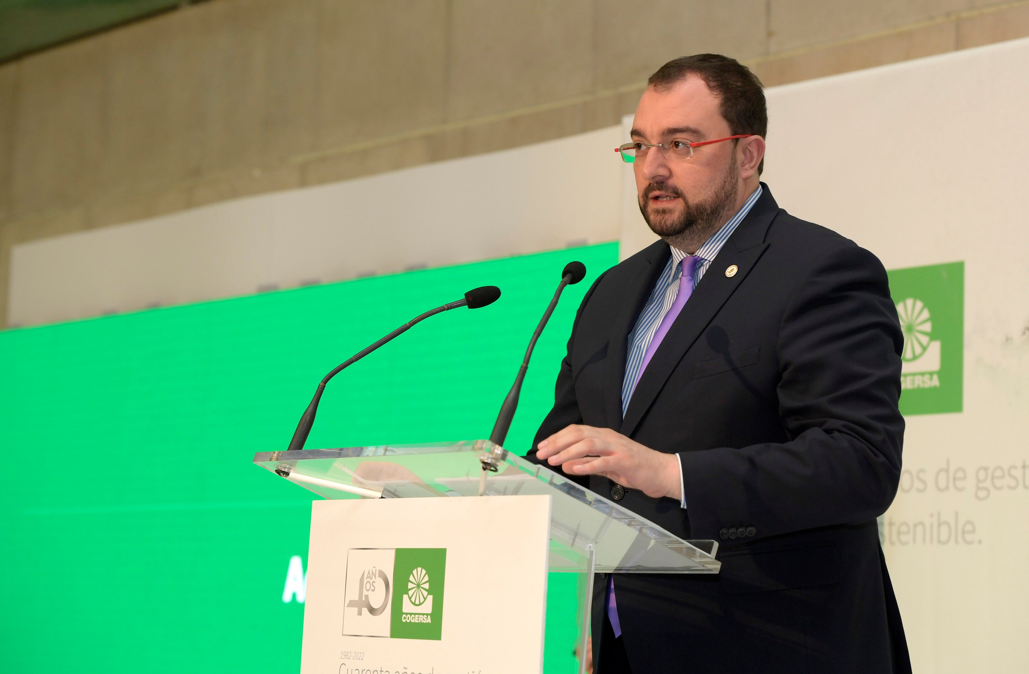 Adrián Barbón defiende el papel clave de Cogersa Adrián Barbón defiende el papel clave de Cogersa