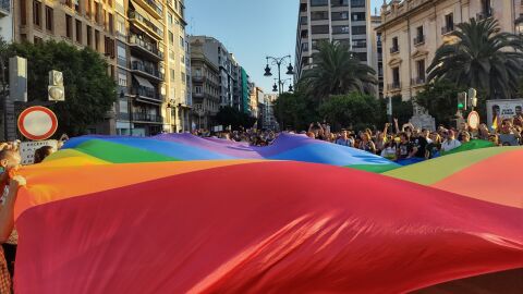 Manifestaci&oacute;n D&iacute;a del Orgullo en Val&egrave;ncia