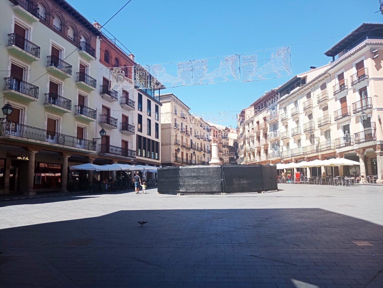 Empieza la restauración del fuste del Torico Empieza la restauración del fuste del Torico