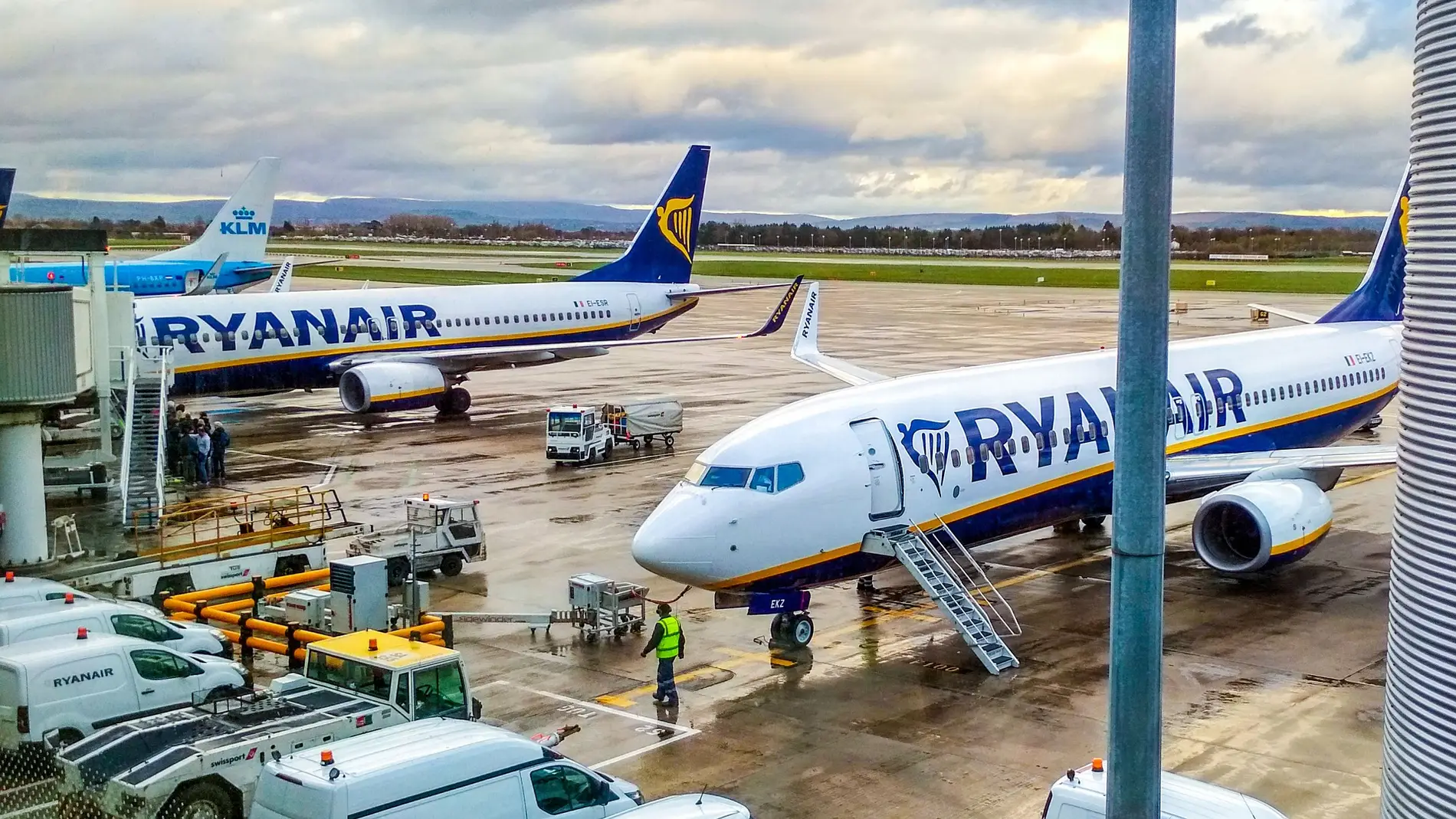 Aviones comerciales de la compañía irlandesa Ryanair en una imagen de archivo/ Pixabay