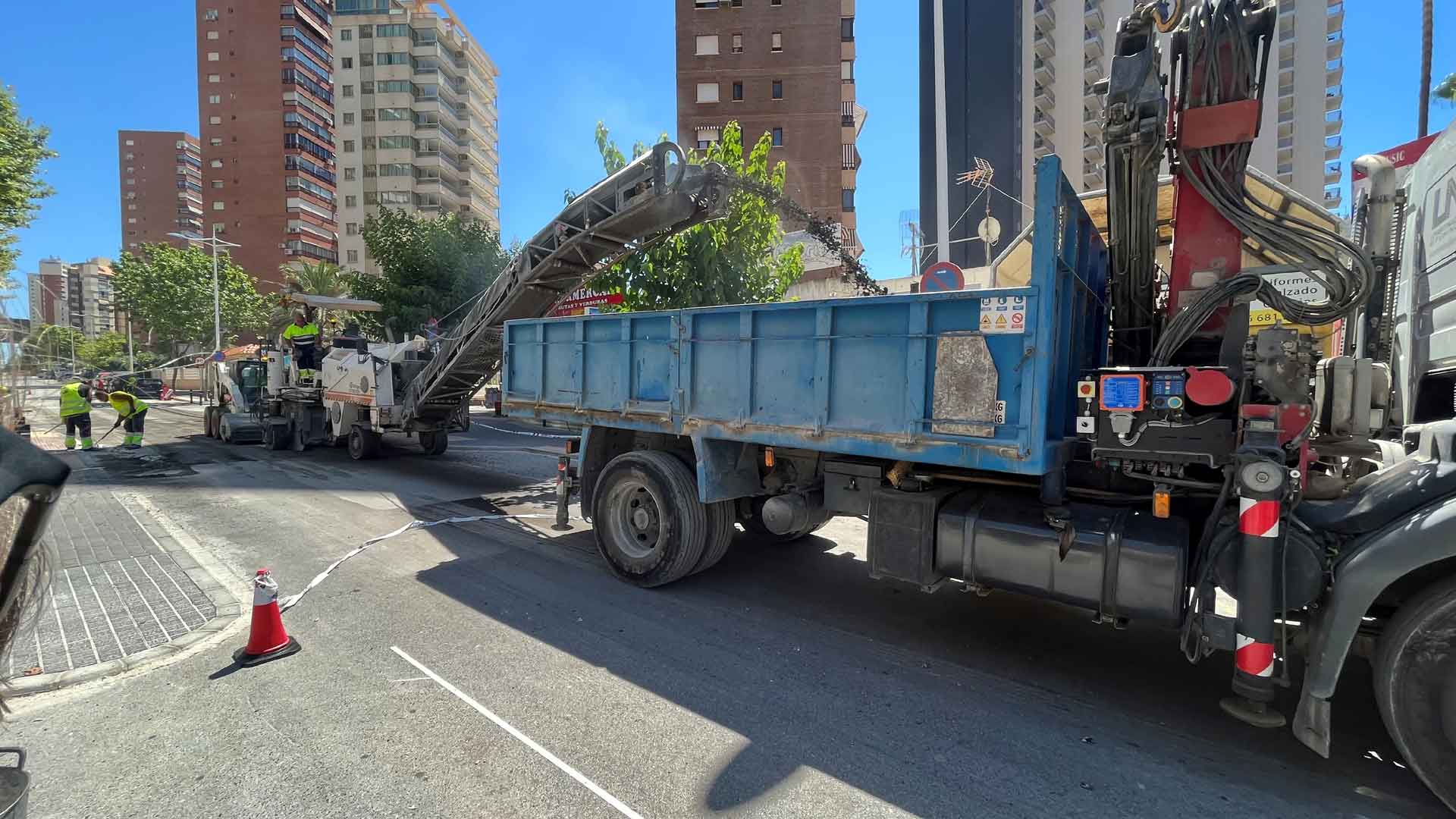 Finaliza esta semana la renovación de la calle Eperanto de Benidorm Finaliza esta semana la renovación de la calle Eperanto de Benidorm