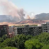 El fuego se ha declarado en un paraje cercano a Puertollano El fuego se ha declarado en un paraje cercano a Puertollano