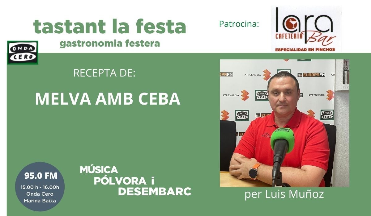 La recepta festera per Luis Muñoz La recepta festera per Luis Muñoz