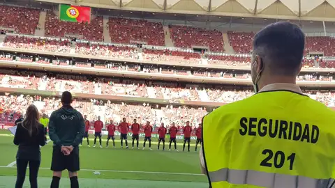 Seguridad en el España - Portugal disputado en el Wanda Metropolitano Seguridad en el España - Portugal disputado en el Wanda Metropolitano