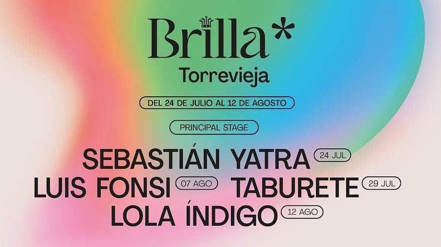 Del 24 de julio al 12 de agosto Torrevieja Brilla con los mejores artistas Del 24 de julio al 12 de agosto Torrevieja Brilla con los mejores artistas