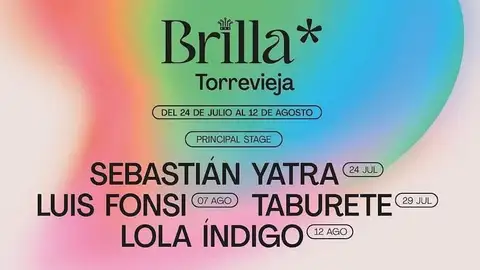 Del 24 de julio al 12 de agosto Torrevieja Brilla con los mejores artistas    