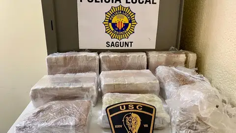La Policía Local de Sagunto detiene a dos personas con casi 8 kilos de heroína 