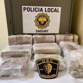 La Policía Local de Sagunto detiene a dos personas con casi 8 kilos de heroína 