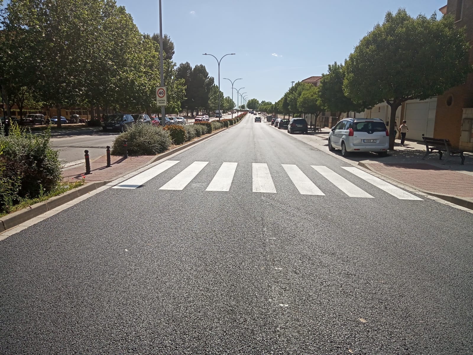 Campaña de repintado de pasos de cebra en la capital Campaña de repintado de pasos de cebra en la capital