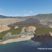 Imagen de la propuesta de recuperación de la isla de La Palma