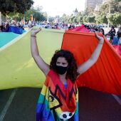 Manifestación a favor del Orgullo LGBTI
